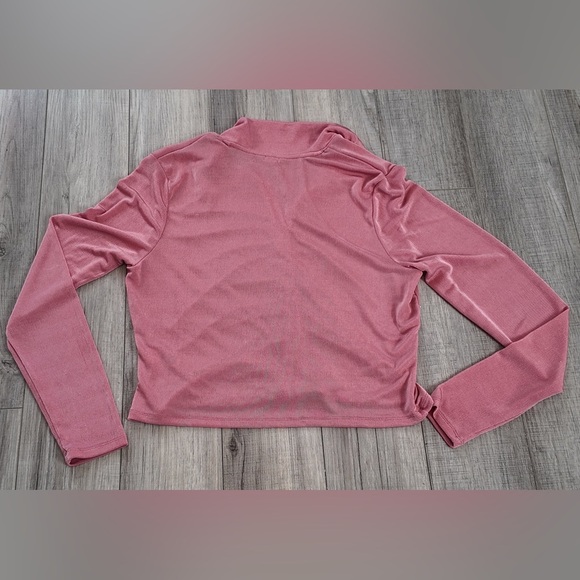 Garage Daphne Ruched Long Sleeve Blouse | Size XL | Soft Pink - Picture 6 of 8